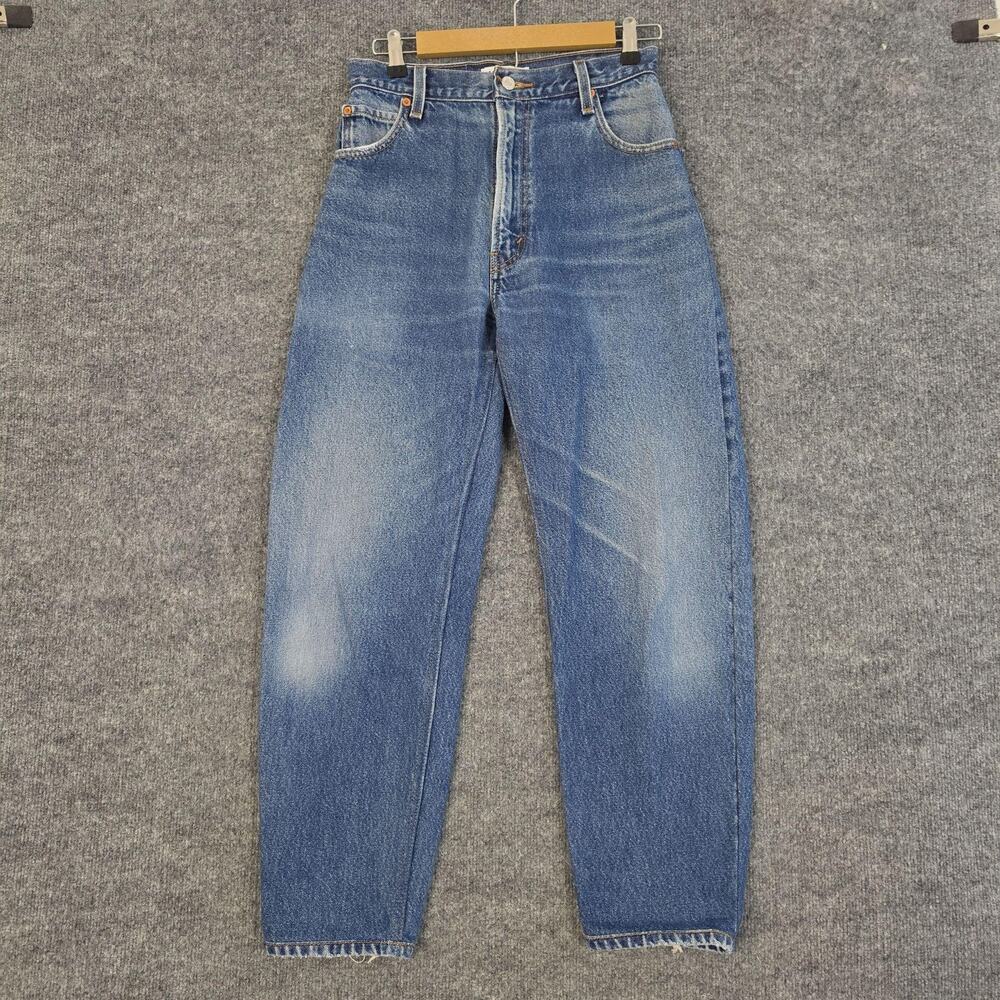 RE/DONE Jeans Womens 26 Levi's Reconstructed Tapered Balloon Denim Blue USA